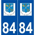 84 Sarrians logo autocollant plaque stickers ville