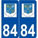 84 Sarrians logo autocollant plaque stickers ville