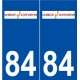 84 Vaison-la-Romaine logo autocollant plaque stickers ville