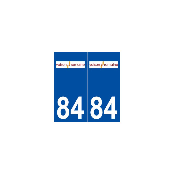 84 Vaison-la-Romaine logo autocollant plaque stickers ville