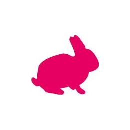 Sticker lapin adhésif autocollant