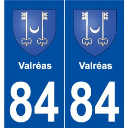 84 Valréas blason autocollant plaque stickers ville