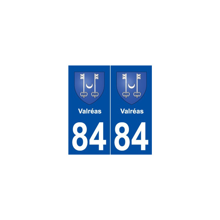 84 Valréas blason autocollant plaque stickers ville