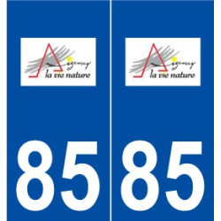 85 Aizenay logo autocollant plaque stickers ville
