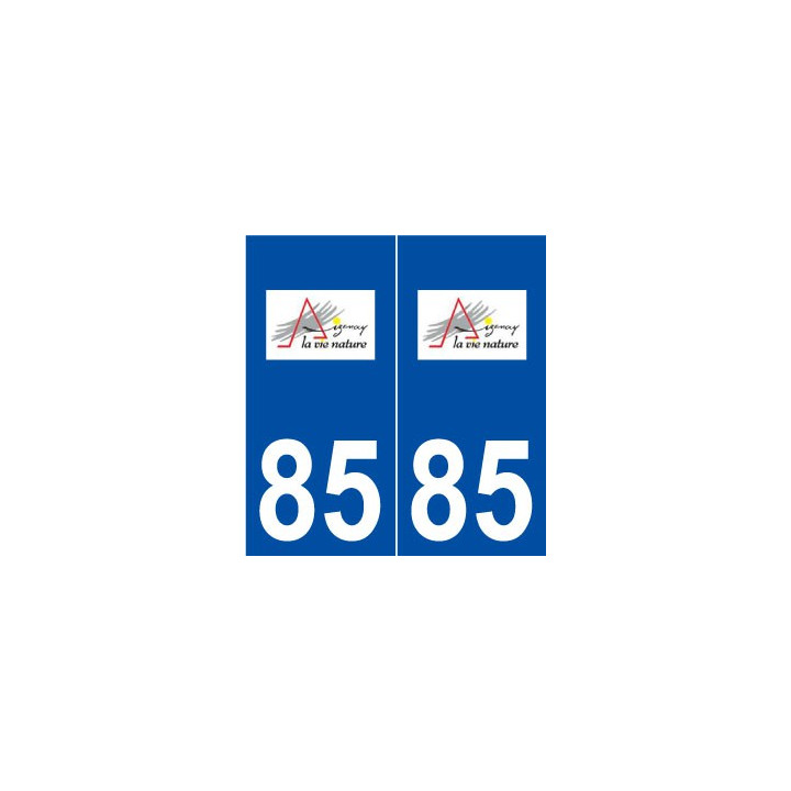 85 Aizenay logo autocollant plaque stickers ville