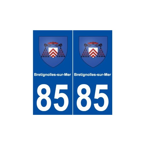 85 Bretignolles-sur-Mer blason autocollant plaque stickers ville