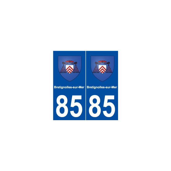 85 Bretignolles-sur-Mer blason autocollant plaque stickers ville