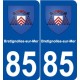 85 Bretignolles-sur-Mer blason autocollant plaque stickers ville