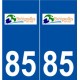 85 Bretignolles-sur-Mer logo autocollant plaque stickers ville
