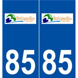 85 Bretignolles-sur-Mer logo autocollant plaque stickers ville