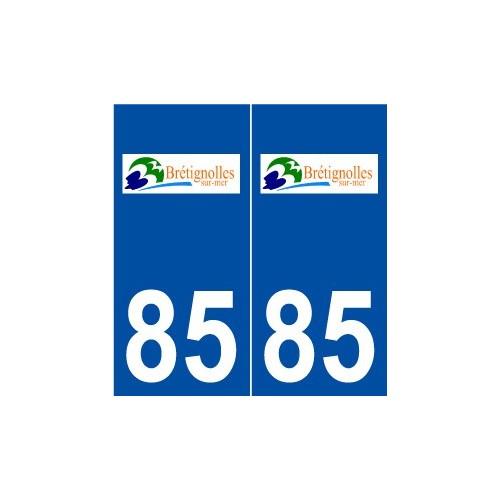 85 Bretignolles-sur-Mer logo autocollant plaque stickers ville