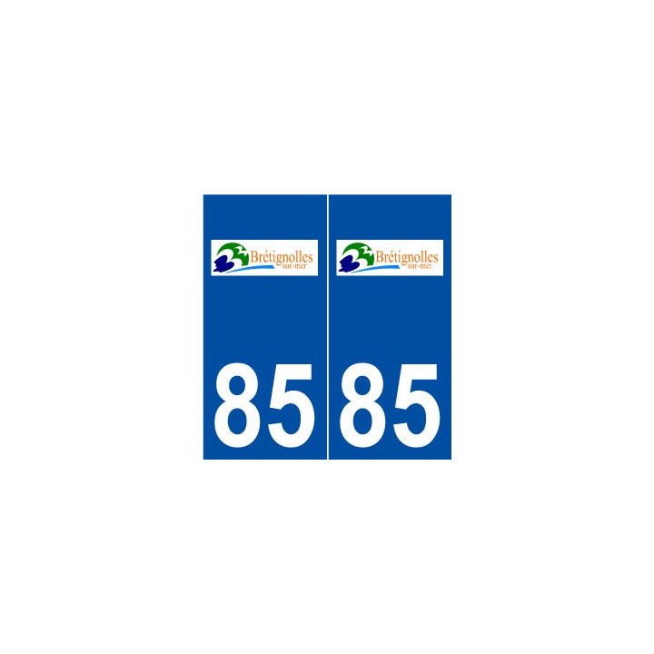 85 Bretignolles-sur-Mer logo autocollant plaque stickers ville