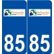 85 Bretignolles-sur-Mer logo autocollant plaque stickers ville