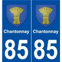 85 Chantonnay blason autocollant plaque stickers ville