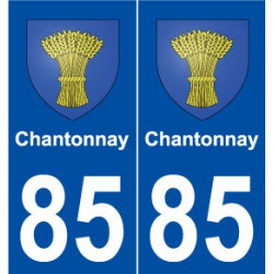85 Chantonnay blason autocollant plaque stickers ville