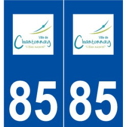 85 Chantonnay logo autocollant plaque stickers ville