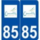 85 Chantonnay logo autocollant plaque stickers ville