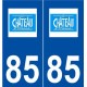 85 Château-d'Olonne logo autocollant plaque stickers ville