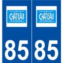 85 Château-d'Olonne logo autocollant plaque stickers ville