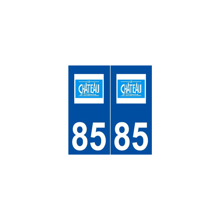 85 Château-d'Olonne logo autocollant plaque stickers ville