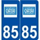 85 Château-d'Olonne logo autocollant plaque stickers ville