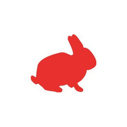 Sticker lapin adhésif autocollant