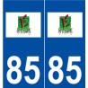 85 Essarts logo autocollant plaque stickers ville
