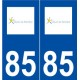 85 La Ferrière logo autocollant plaque stickers ville