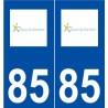 85 La Ferrière logo autocollant plaque stickers ville