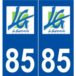 85 La Garnache logo autocollant plaque stickers ville