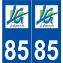 85 La Garnache logo autocollant plaque stickers ville