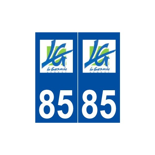 85 La Garnache logo autocollant plaque stickers ville