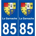 85 La Garnache blason autocollant plaque stickers ville