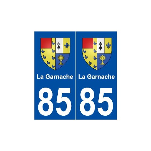 85 La Garnache blason autocollant plaque stickers ville