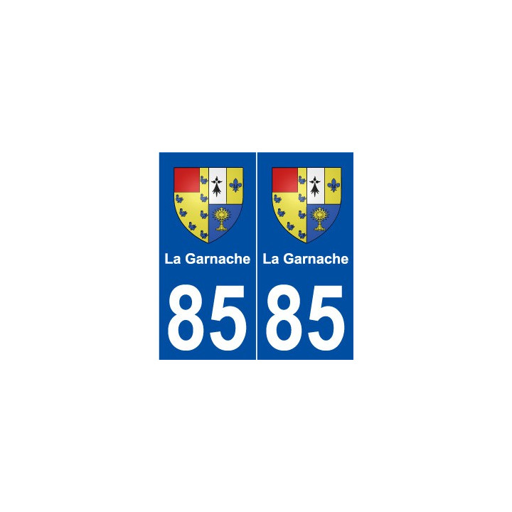 85 La Garnache blason autocollant plaque stickers ville