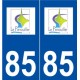 85 Le Fenouiller logo autocollant plaque stickers ville