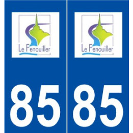 85 Le Fenouiller logo autocollant plaque stickers ville