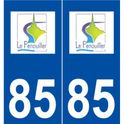 85 Le Fenouiller logo autocollant plaque stickers ville
