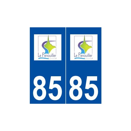 85 Le Fenouiller logo autocollant plaque stickers ville