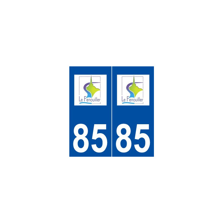 85 Le Fenouiller logo autocollant plaque stickers ville