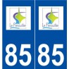 85 Le Fenouiller logo autocollant plaque stickers ville