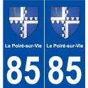 85 Le Poiré-sur-Vie blason autocollant plaque stickers ville