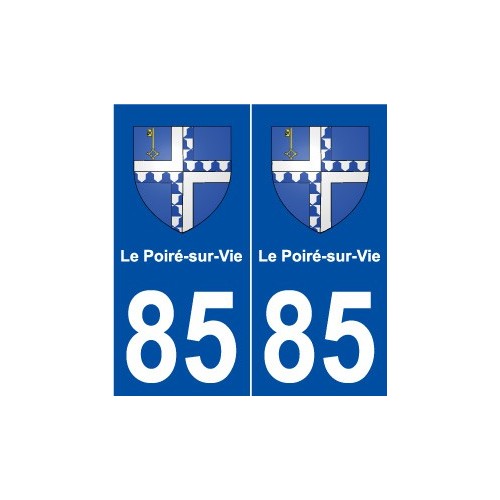 85 Le Poiré-sur-Vie blason autocollant plaque stickers ville