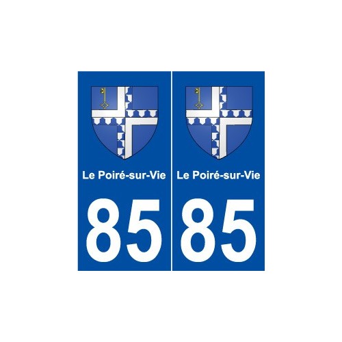 85 Le Poiré-sur-Vie blason autocollant plaque stickers ville