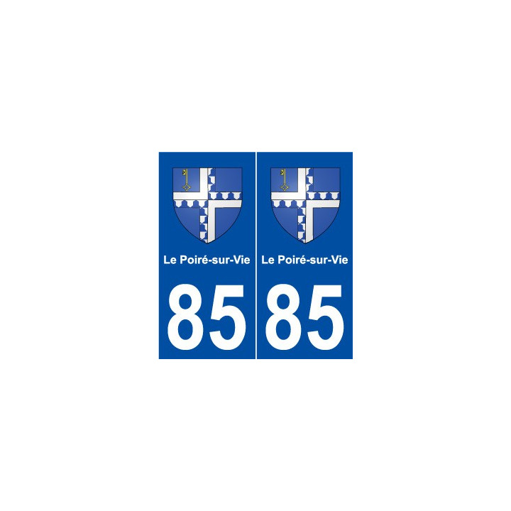 85 Le Poiré-sur-Vie blason autocollant plaque stickers ville