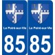 85 Le Poiré-sur-Vie blason autocollant plaque stickers ville