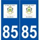 85 L'Île-d'Yeu logo autocollant plaque stickers ville