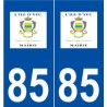 85 L'Île-d'Yeu logo autocollant plaque stickers ville