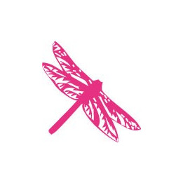Autocollant libellule stickers couleur