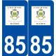 85 L'Île-d'Yeu logo autocollant plaque stickers ville